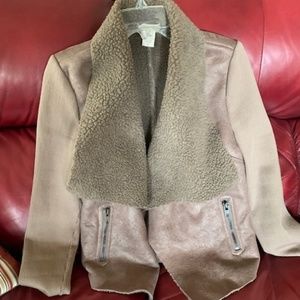 Miley and Molly brown jacket, zip pockets, warm , stylish, Medium